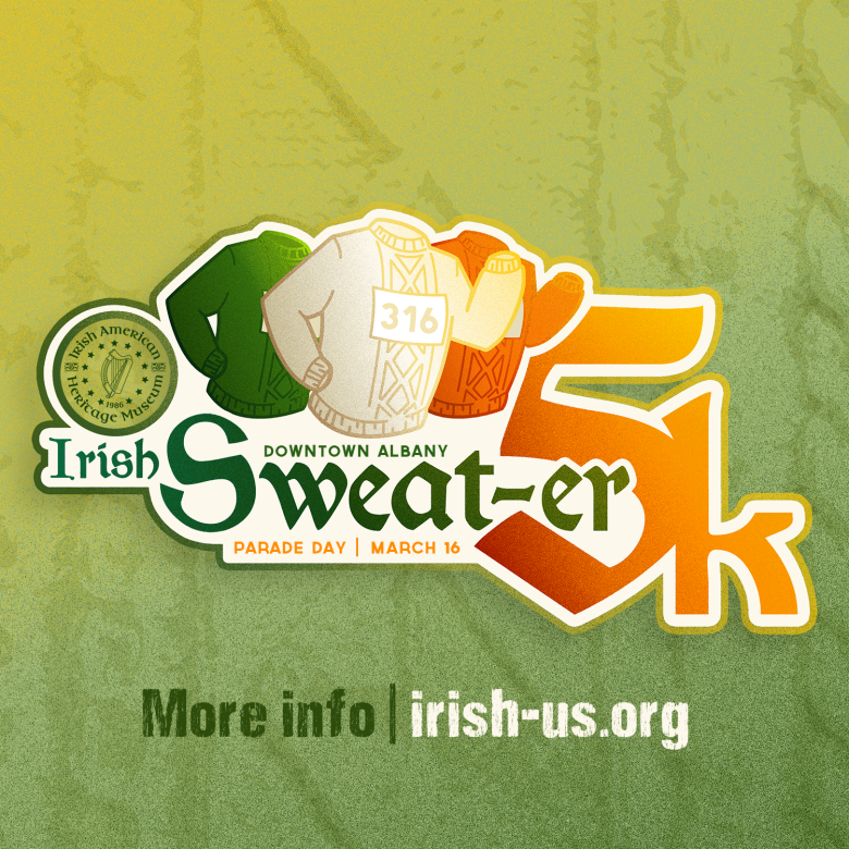 Ad for the Irish Sweater 5K Race Event 