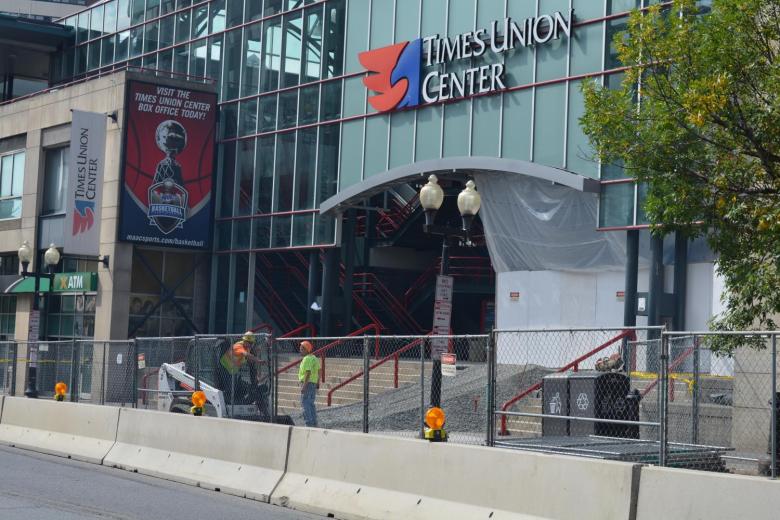 Photo of Times Union Center Atrium Construction Downtown Albany, NY