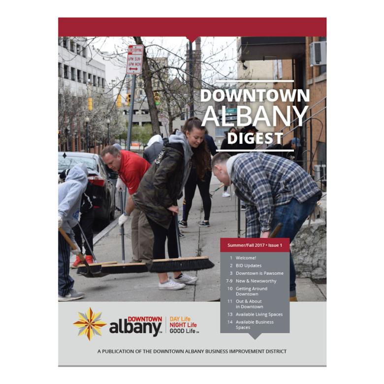 Downtown Albany Digest publication cover