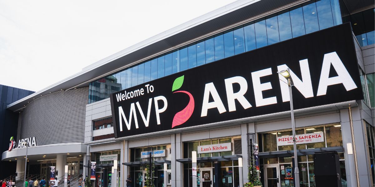 Exterior of MVP Arena