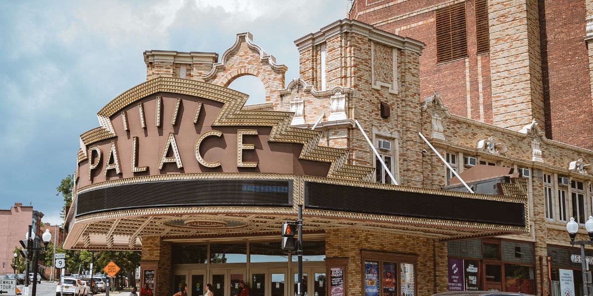 Palace Theatre marquee shown