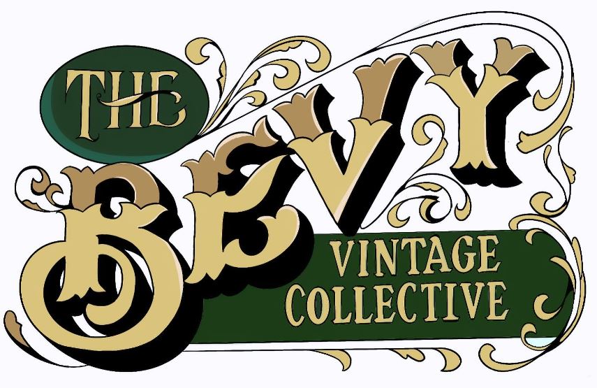 Gold and green logo reading The Bevy Vintage Collective