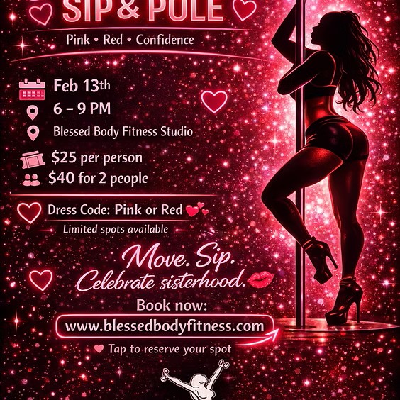 Sip and Pole flyer