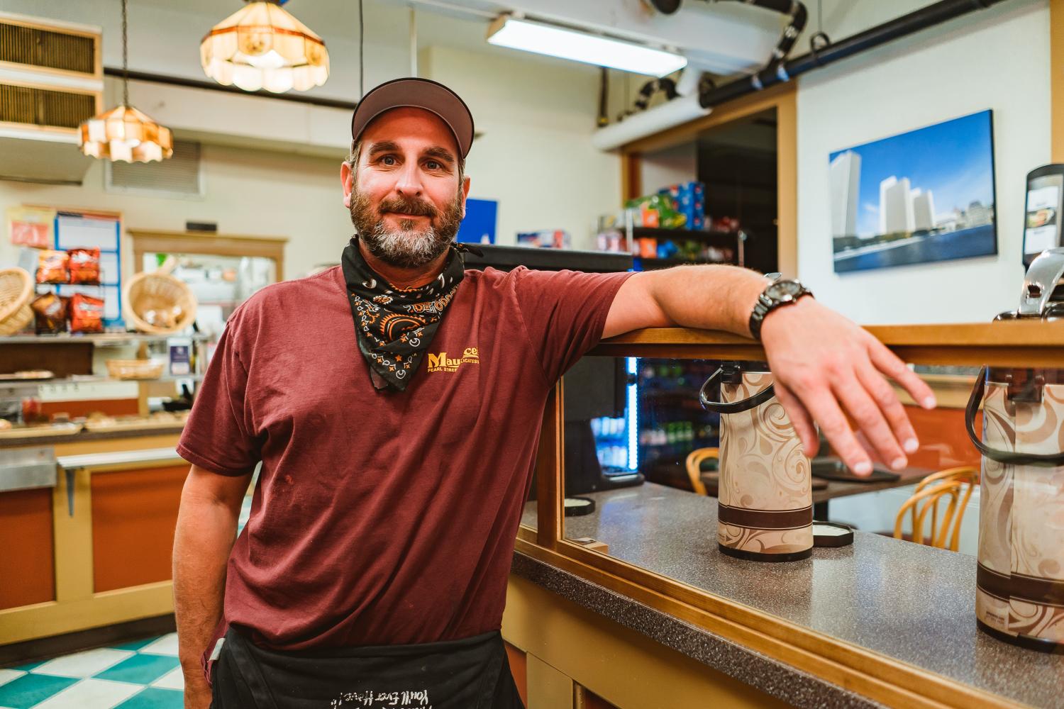 Photo of employee inside Maurice's Pearl Street Deli