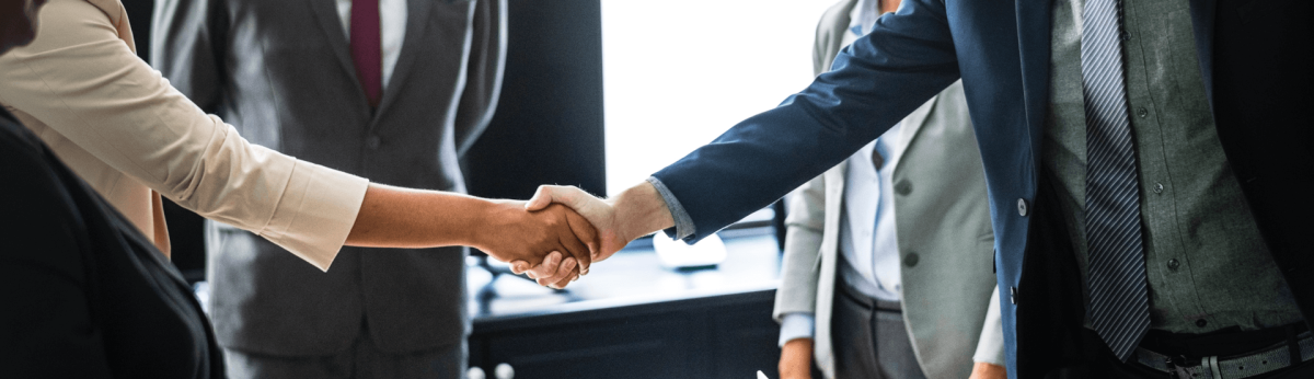 Businesspeople shaking hands