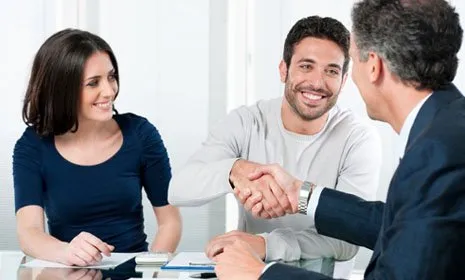 Businesspeople shaking hands