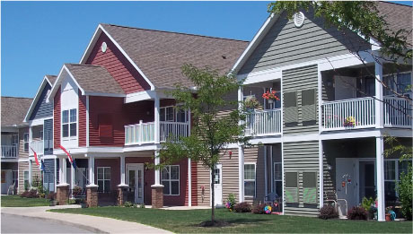 Townhomes in a row