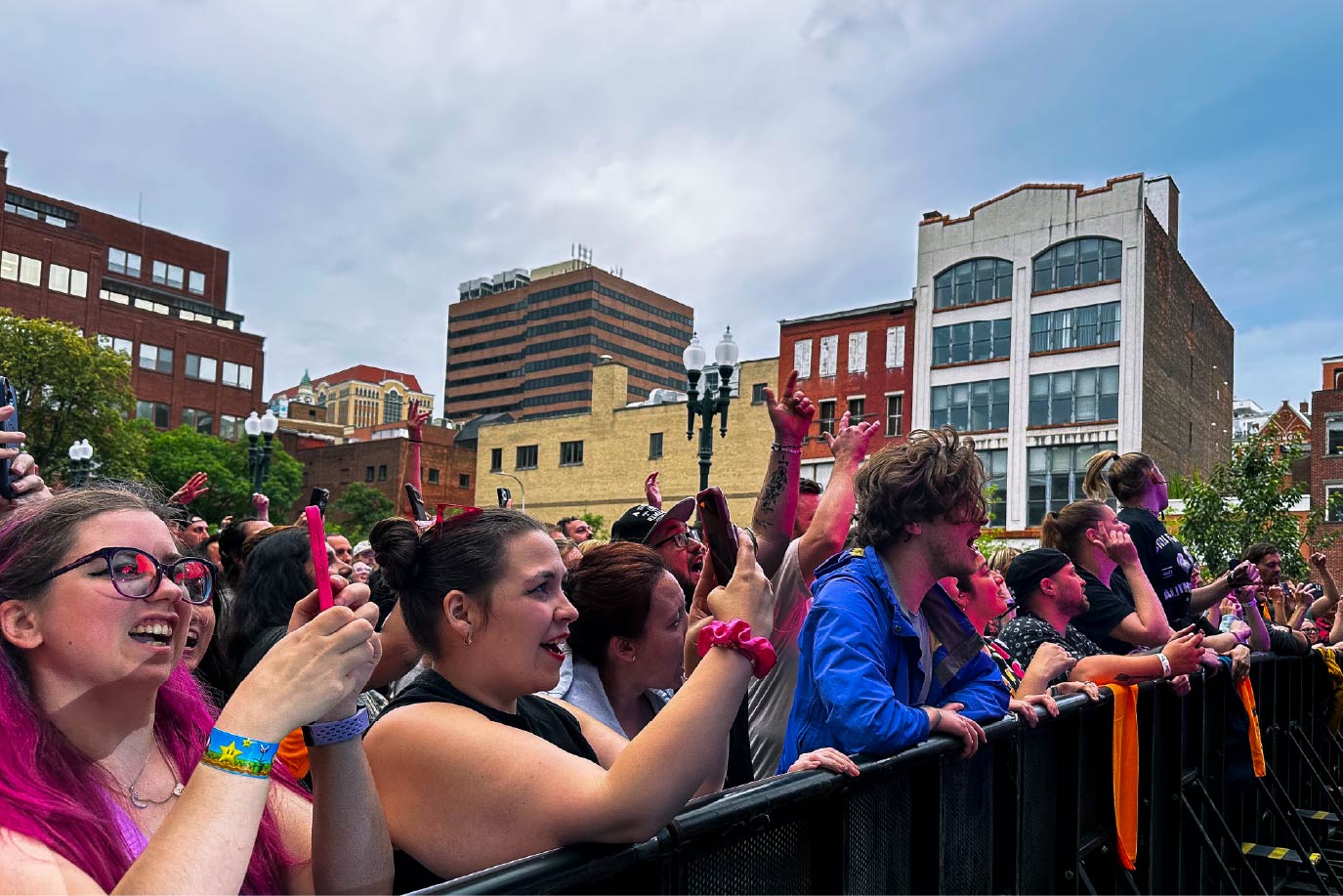 Crowd enjoying the Alive at 5 concert