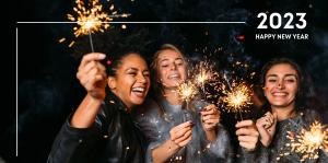People holding sparklers