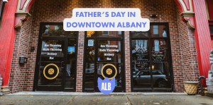Far Shot Image with "father's day guide" text overlay