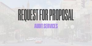 Graphic that says "Request for Proposal: Audit Services"