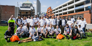 People at Liberty Park on Earth Day