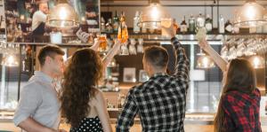 people siting at bar