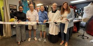Ribbon cutting at Daniel Mozzes Designs