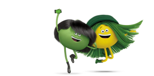 Cricket wireless characters representing Canada and Mexico