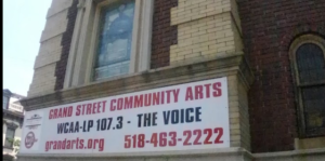 Exterior of Grand Street Community Arts building