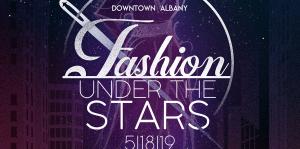 Fashion Under the Stars logo poster graphic advertising the event