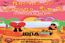 Noche De Verano Sin Ti event flyer.