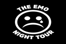 The Emo Night Tour program flyer.
