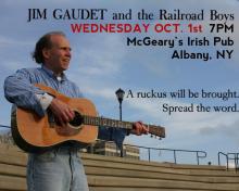 Jim Gaudet event digital flyer