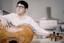Albany Symphony opening night. Man with viola