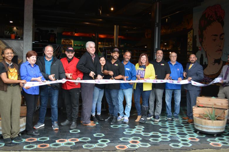 Ribbon cutting for Ama Cocina re-opening