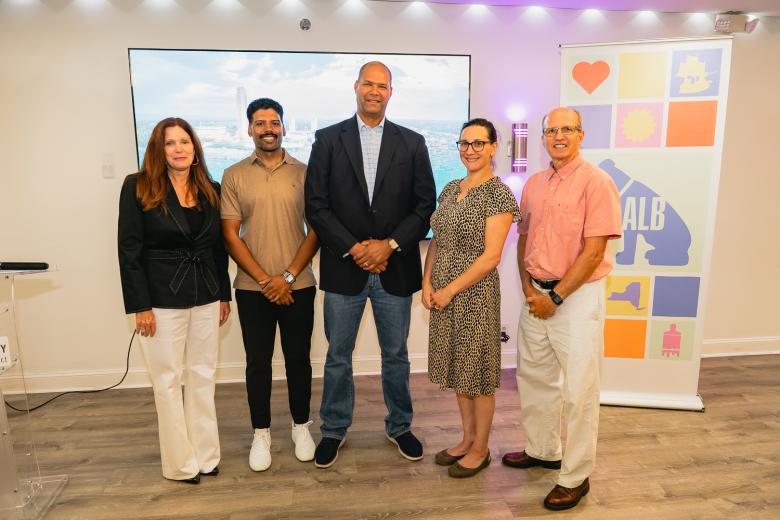 New board members pose for a photo at annual meeting
