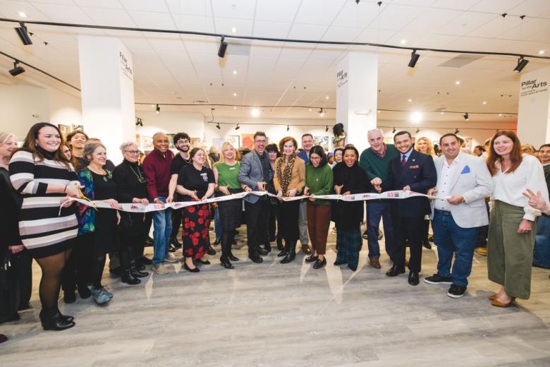 Photo of ribbon cutting (photo by jay zhang)