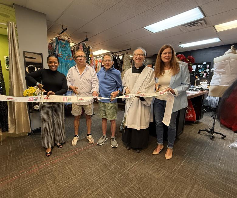 Ribbon cutting at Daniel Mozzes Designs