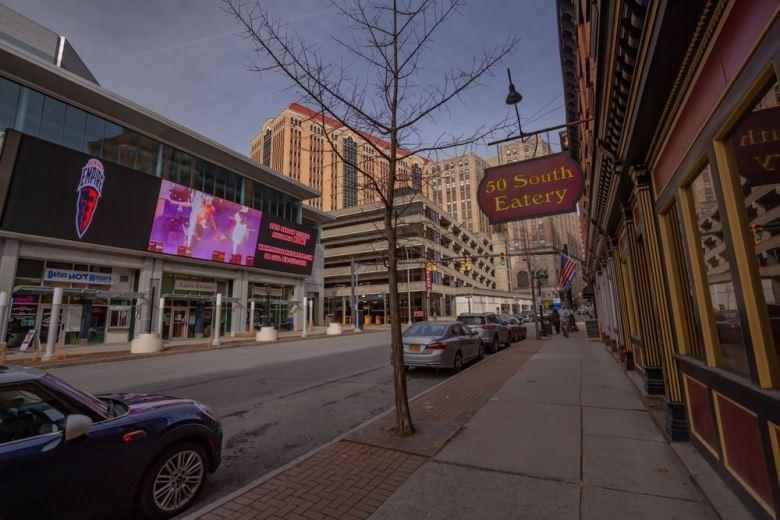 Street view of 50 South Eartery sign