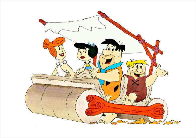 Classic Flinstones illustration by animator Ron Campbell 