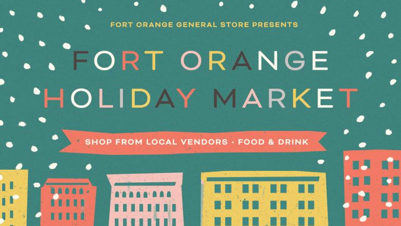 Holiday Market flyer with details on the vendors