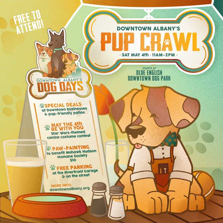 Pup Crawl Advertisement