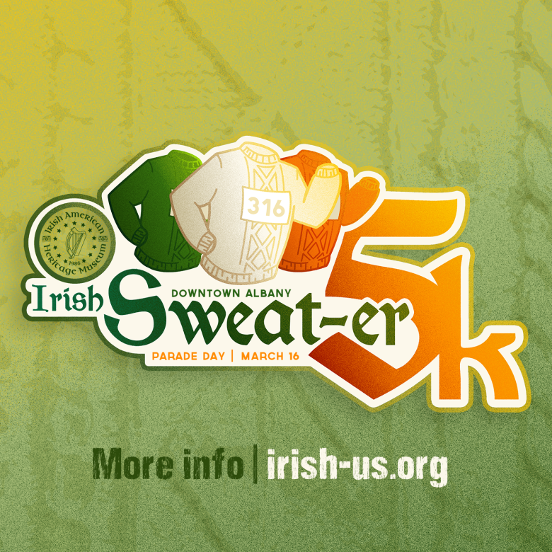 Ad for the Irish Sweater 5K Race Event