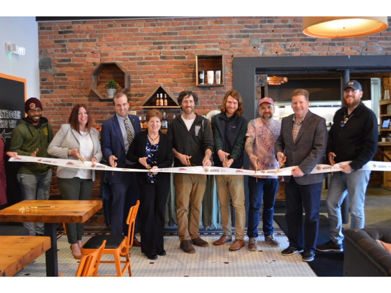 The Skinny Pancake ribbon cutting