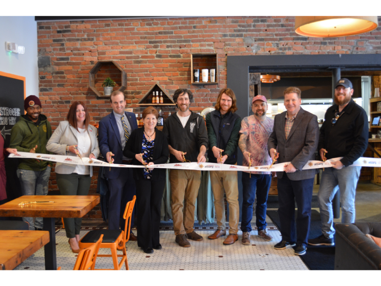 The Skinny Pancake ribbon cutting 