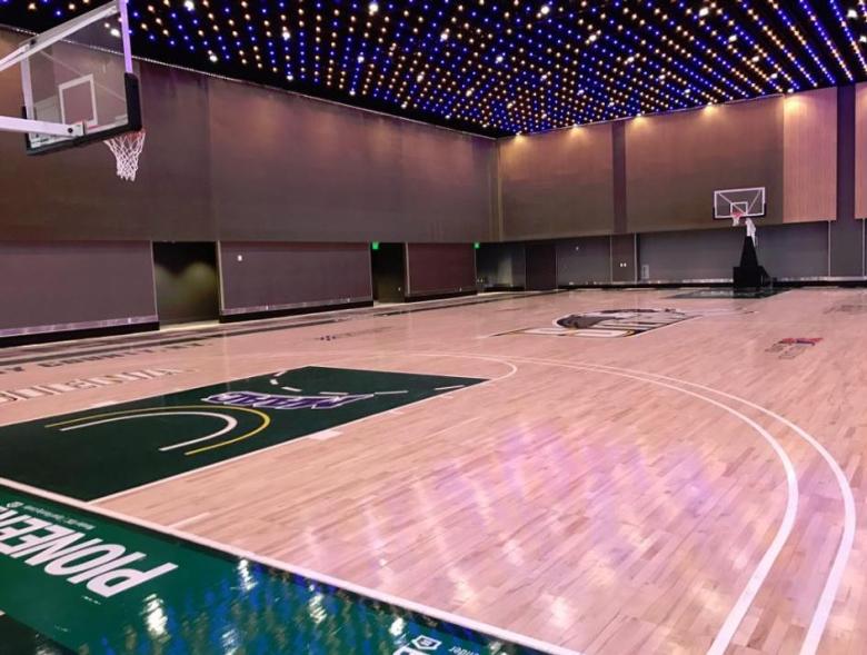 Inside look of the Basketball Court at the Albany Capital Center