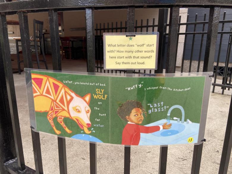 A page from a picture book