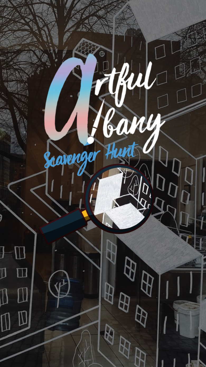 Artful Albany Scavenger Hunt Flyer
