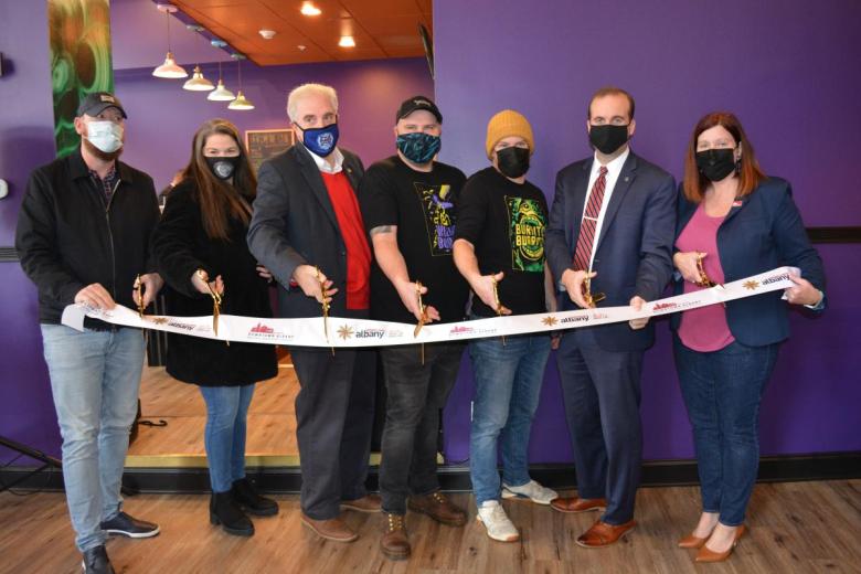 Wizard Burger Ribbon Cutting